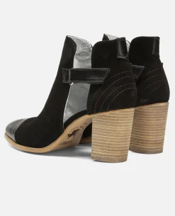LURA 52 Boots Croûte velours Noir Femme