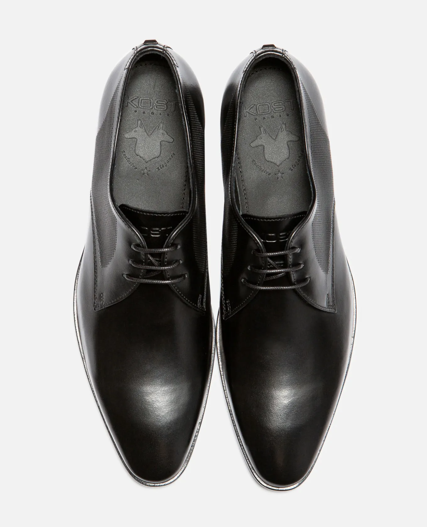 MARK Derbies Cuir Noir Homme
