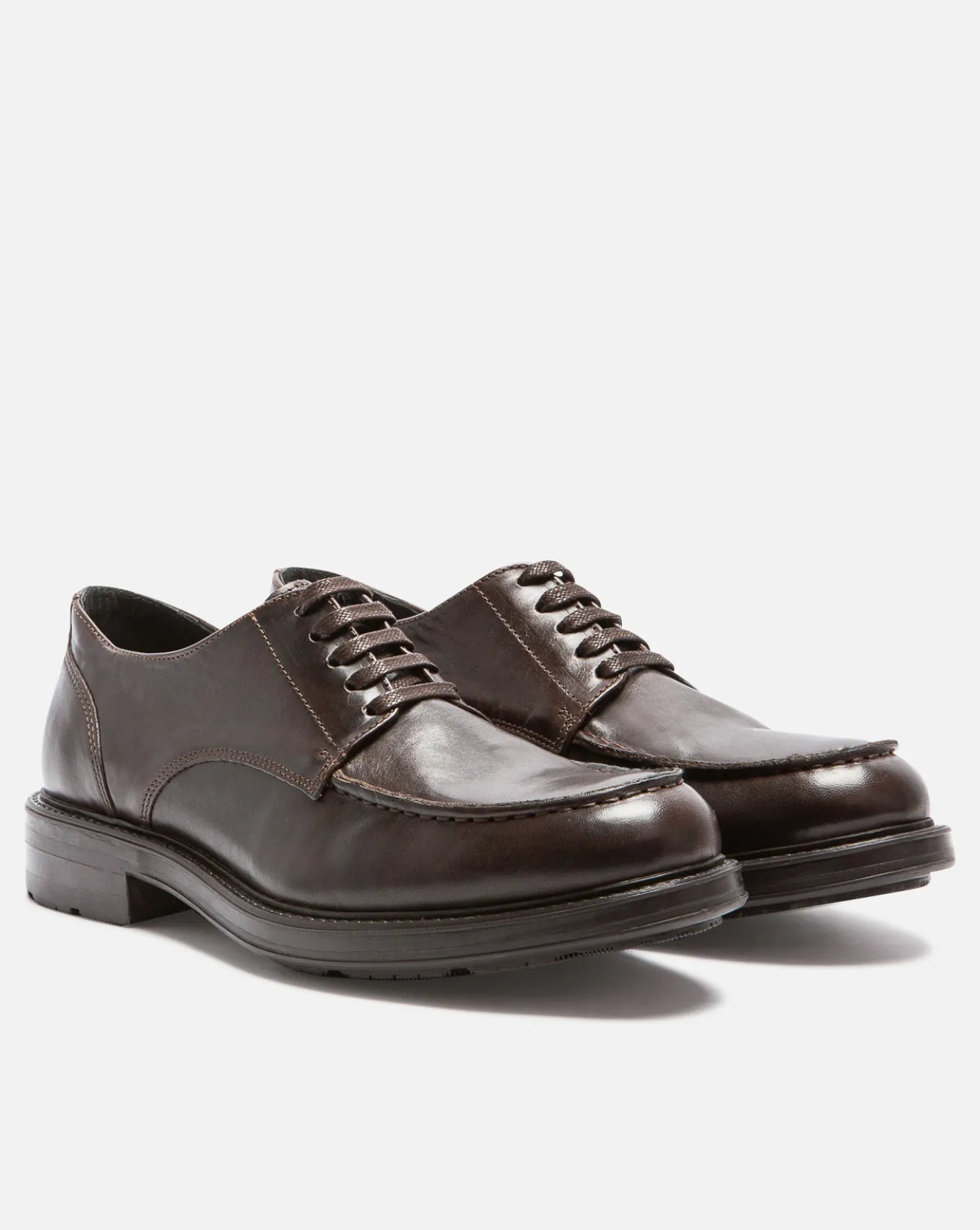 MASHER T VGT Derbies Cuir Tannage Végétal Marron Homme