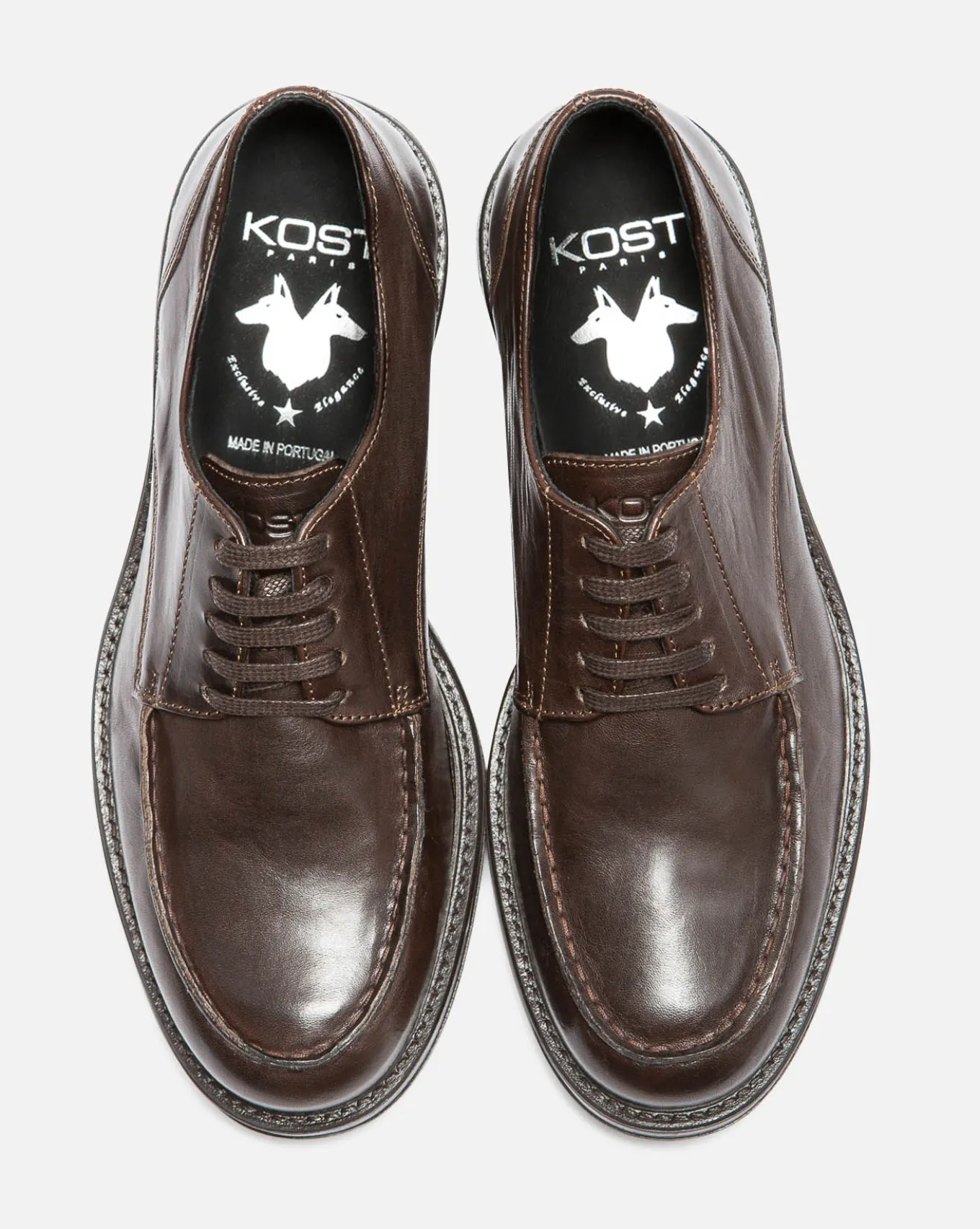 MASHER T VGT Derbies Cuir Tannage Végétal Marron Homme