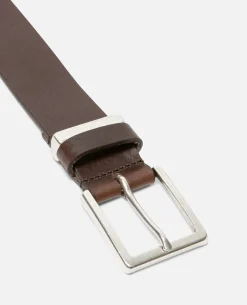 MICK  Ceinture Made In France Cuir Tannage Végétal Marron Homme