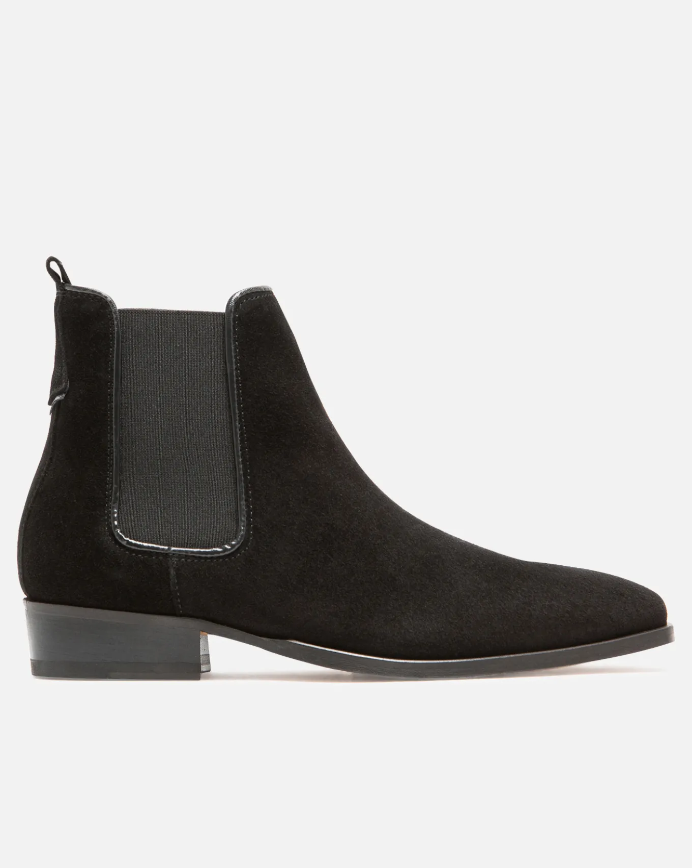 NANCY 5 Chelsea boots Croûte velours Noir Femme