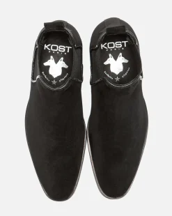 NANCY 5 Chelsea boots Croûte velours Noir Femme