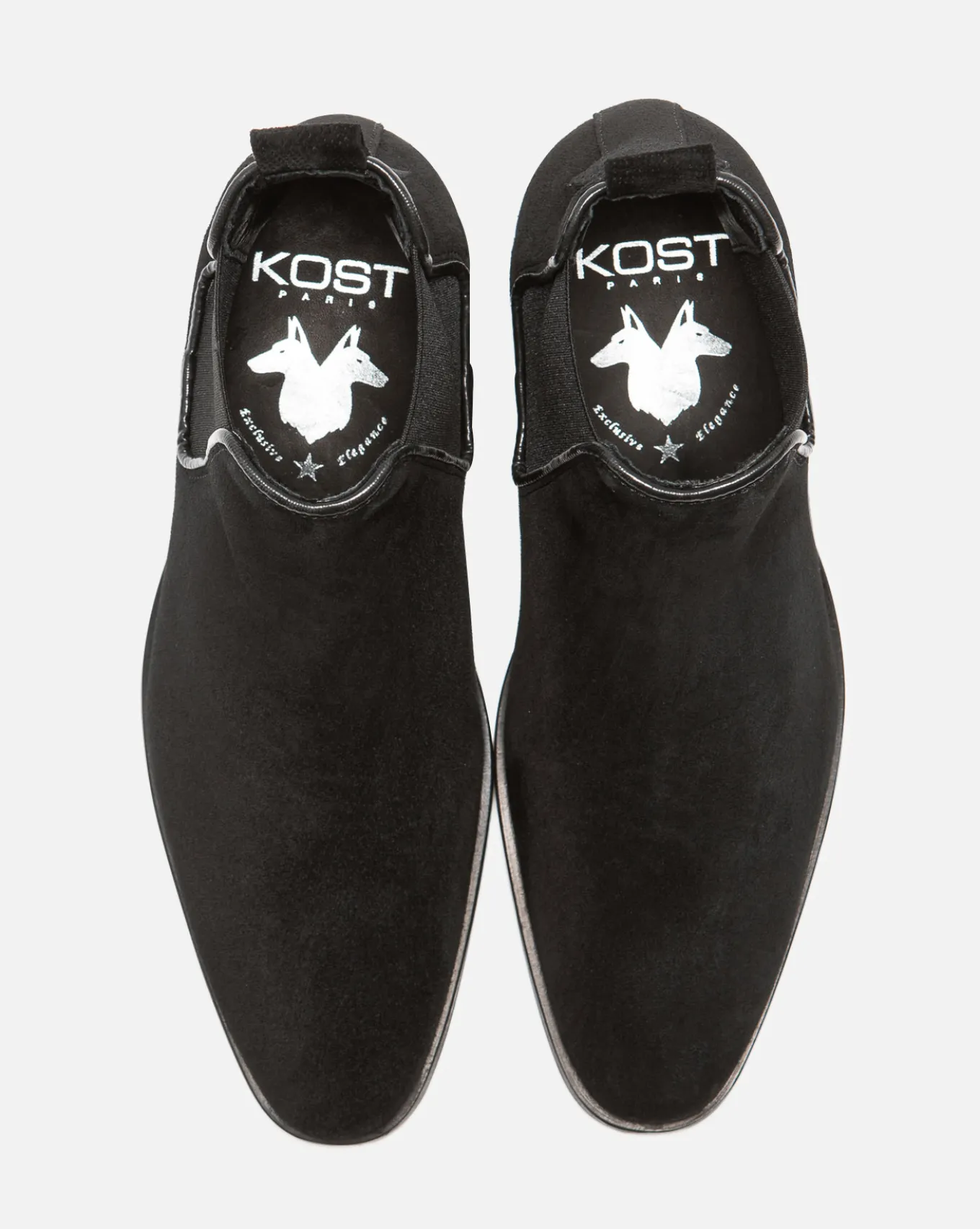 NANCY 5 Chelsea boots Croûte velours Noir Femme