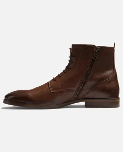 NICHE1 Boots Cuir Tannage Végétal Marron Homme
