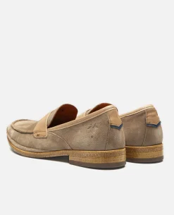 OXYGEN 5 Mocassins Croûte velours Marron Homme