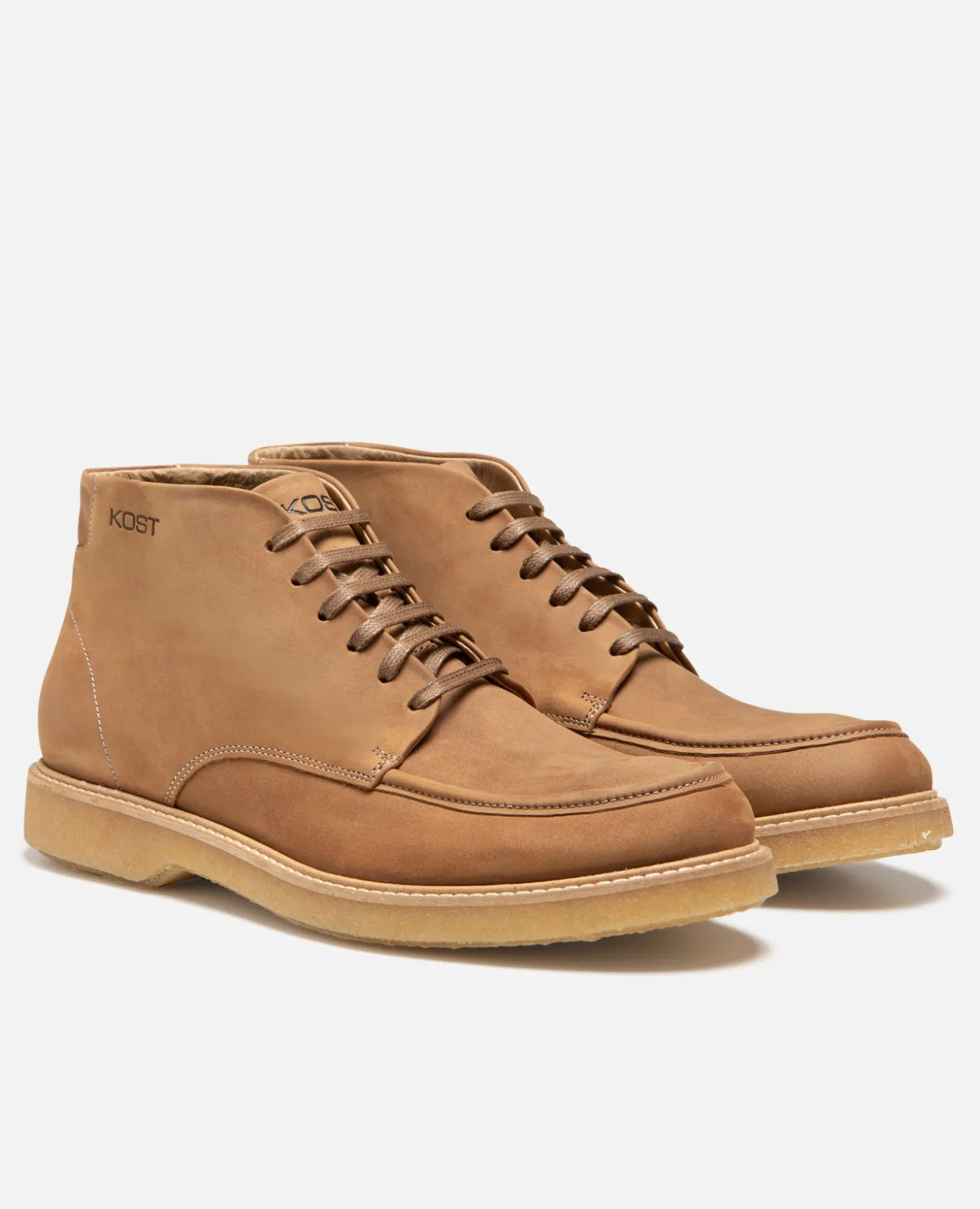 RYDER Boots Nubuck Marron Homme