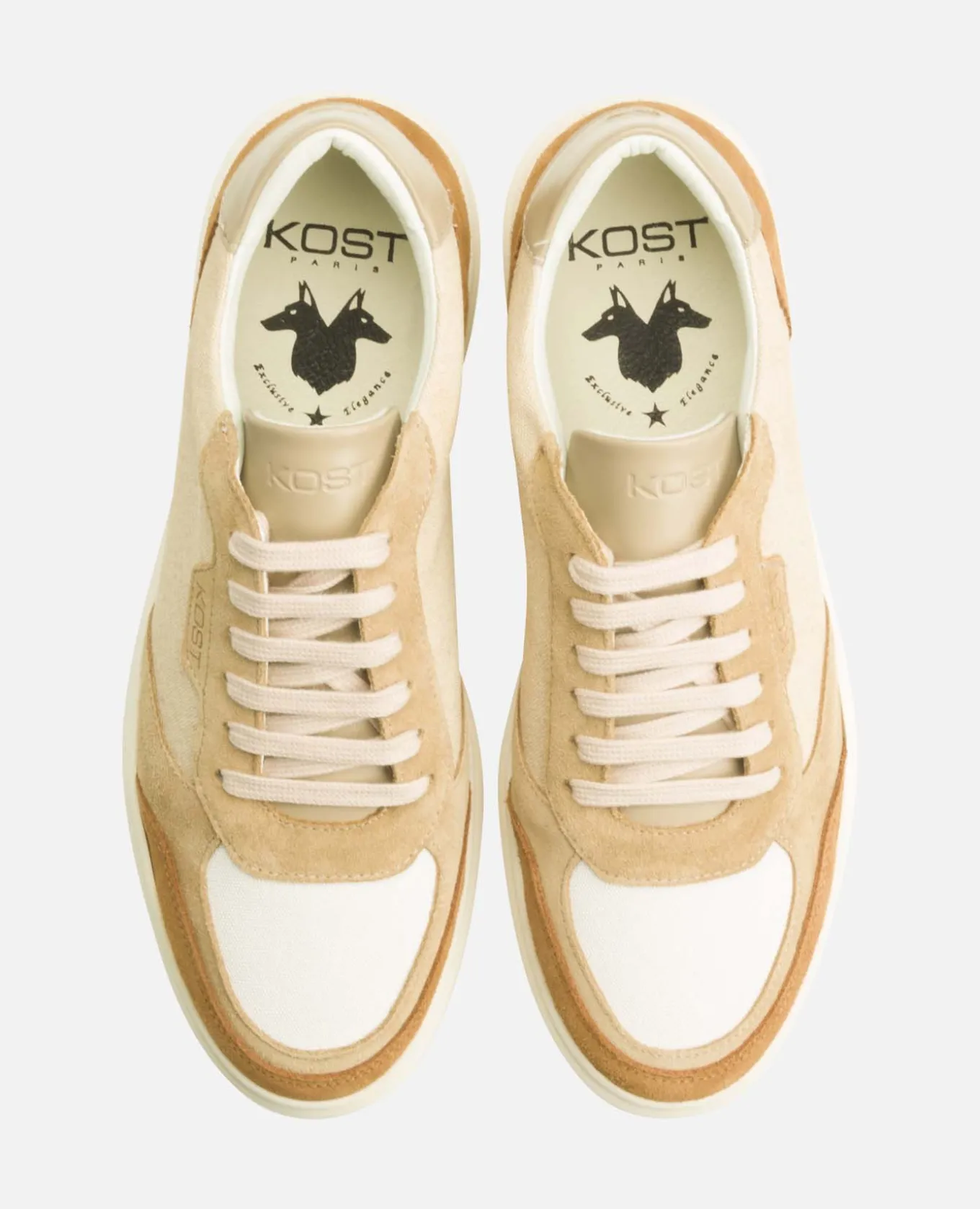 SNOOZE T Sneakers Textile Taupe Homme