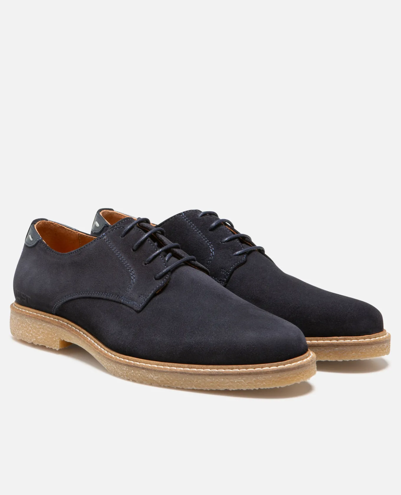 STEADY Derbies cuir suède marine