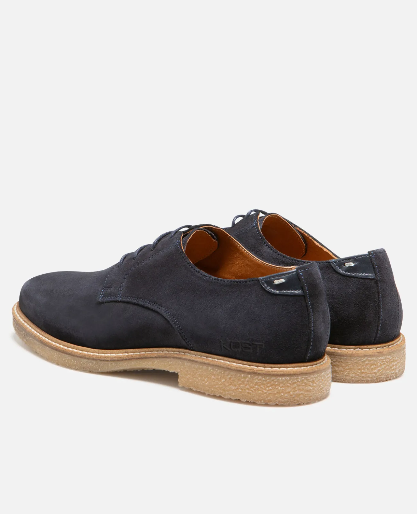 STEADY Derbies cuir suède marine