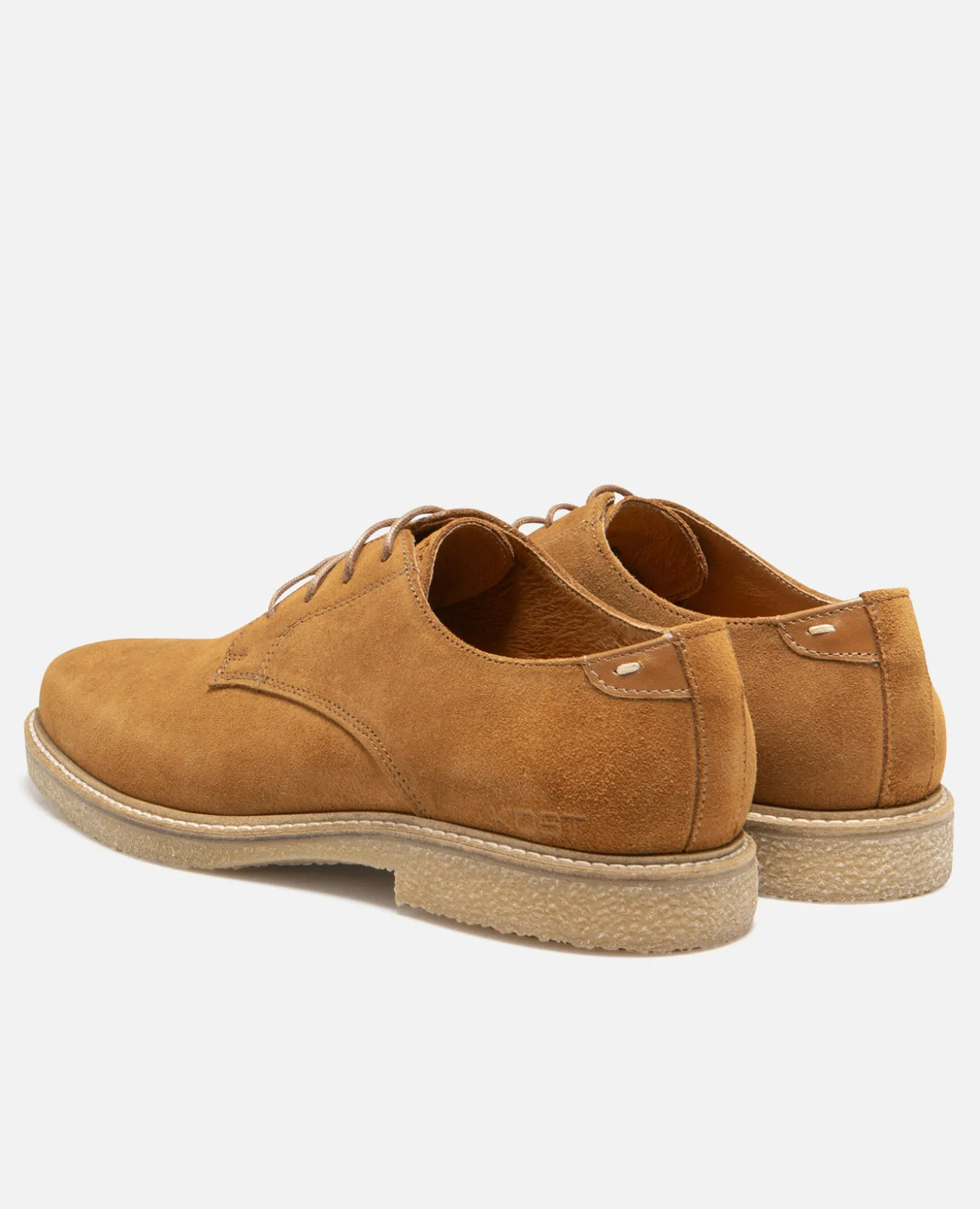 STEADY Derbies cuir suède cognac