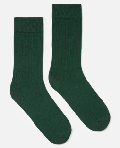 STRIKE Chaussettes Made in France Coton Vert Homme