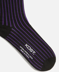 STRIKE  Chaussettes Made in France Coton Violet Homme