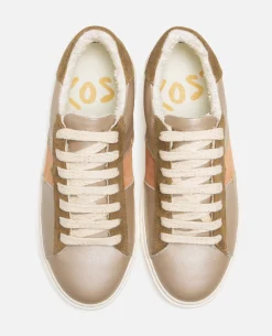 SWANKY F FB Sneakers cuir et daim multicolors