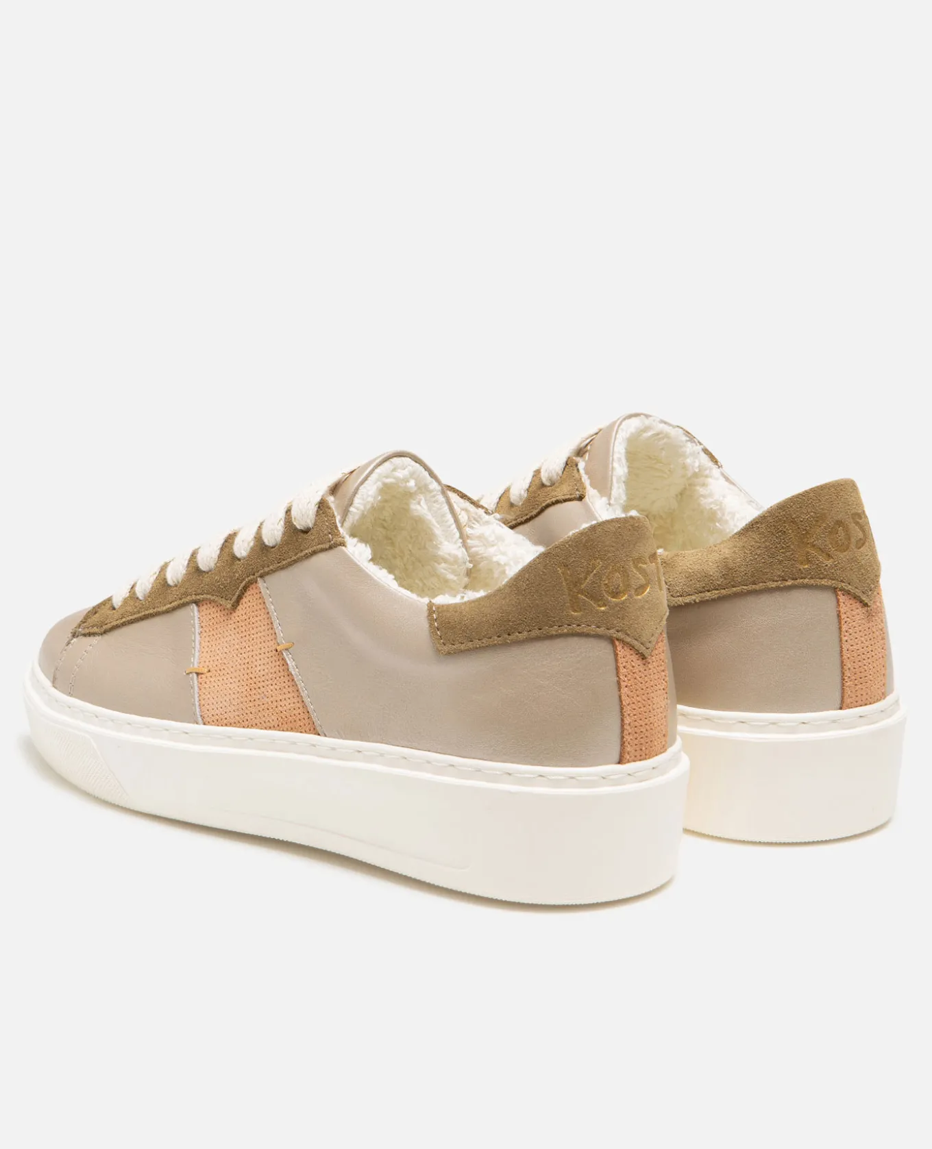 SWANKY F FB Sneakers cuir et daim multicolors
