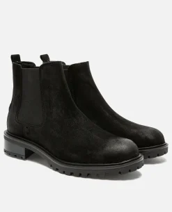 TARA 5  Chelsea boots Croûte velours Femme