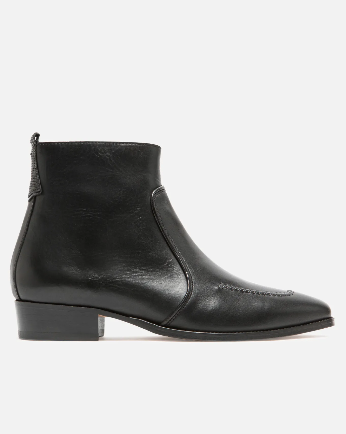 TRAVIS 73 Boots à talons Cuir Noir Homme
