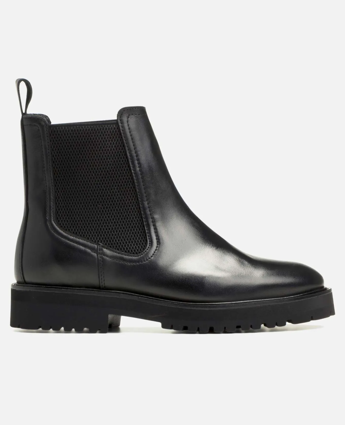 UNHOLY Chelsea boots semelle crantée cuir noir