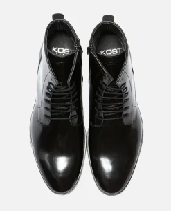 UNKIND Boots Cuir Noir Homme