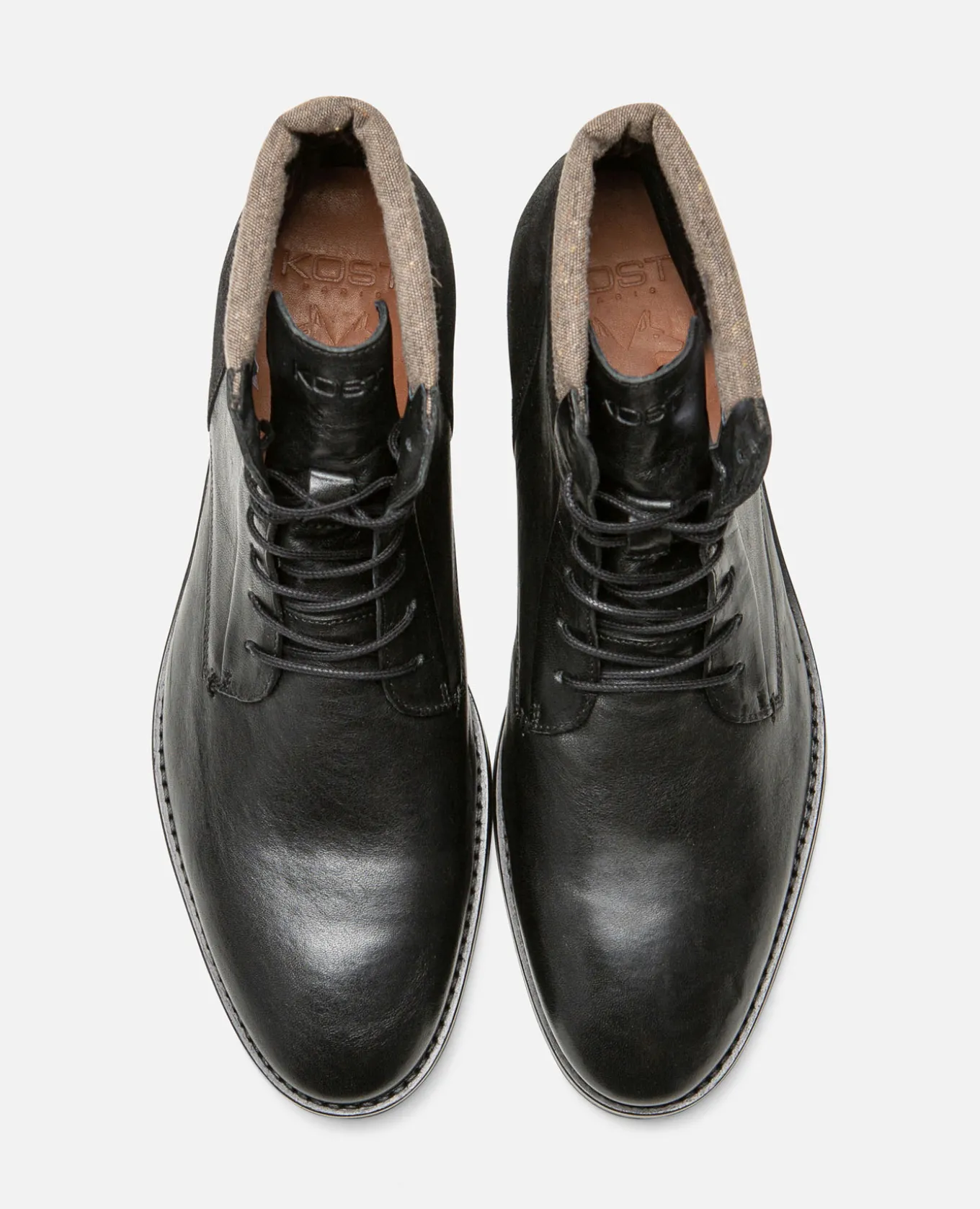 VENTURA 46 Boots Noires Tannage Végétal Homme