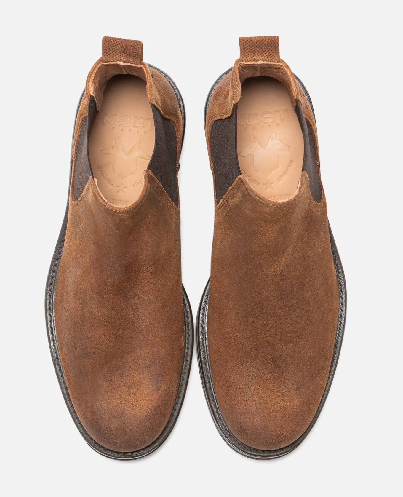 WALTER 59 Chelsea boots Croûte velours Marron Homme