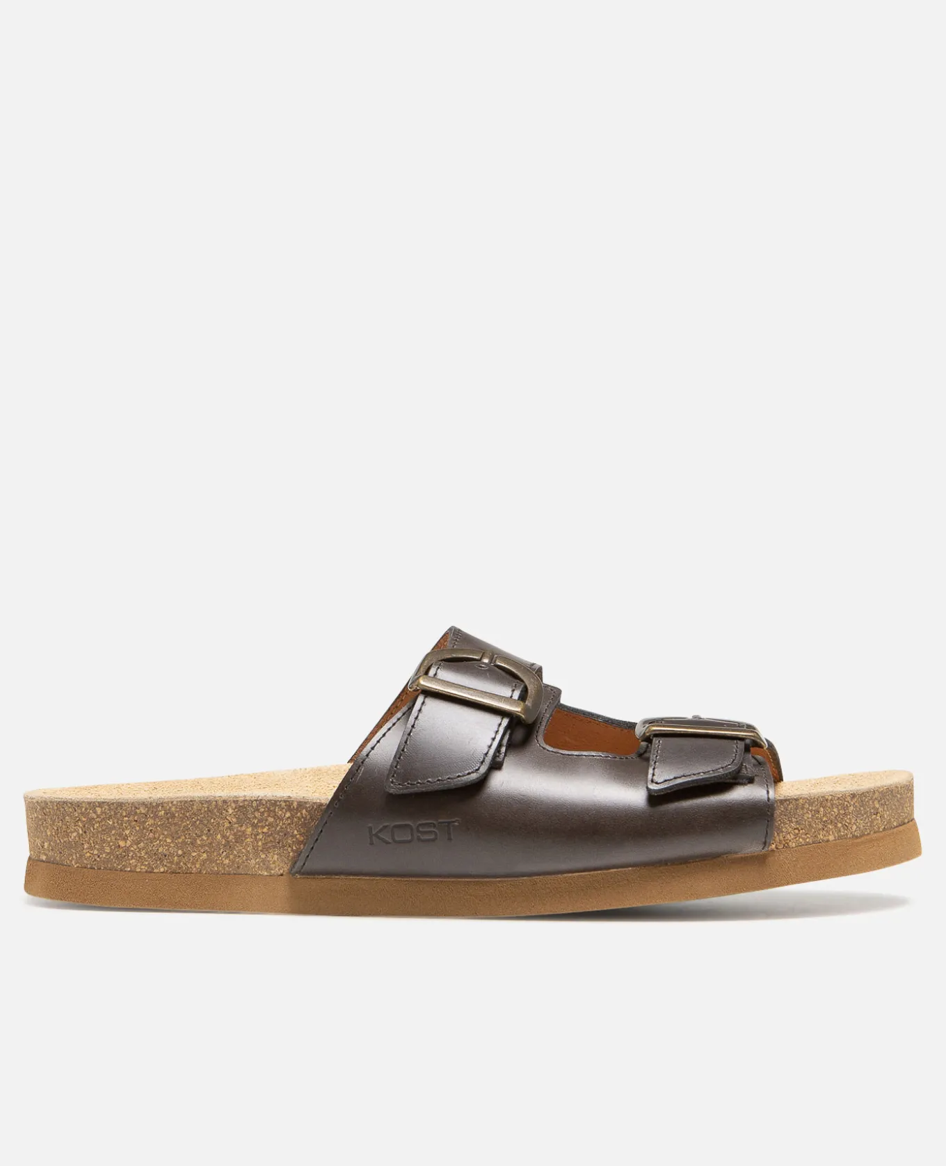 WAVE F PL Sandales à boucles Cuir Anthracite Femme