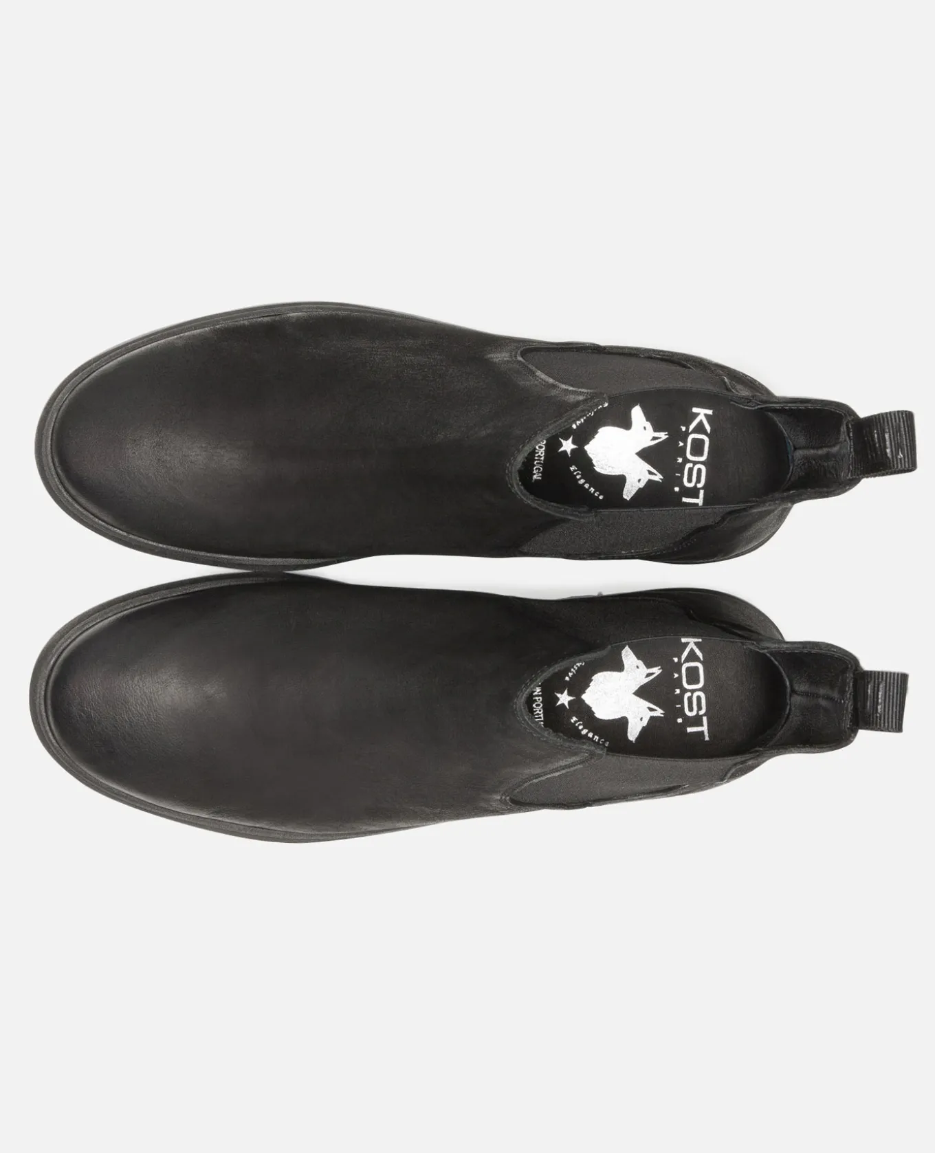 WILD B VGT Chelsea boots cuir tannage végétal noir
