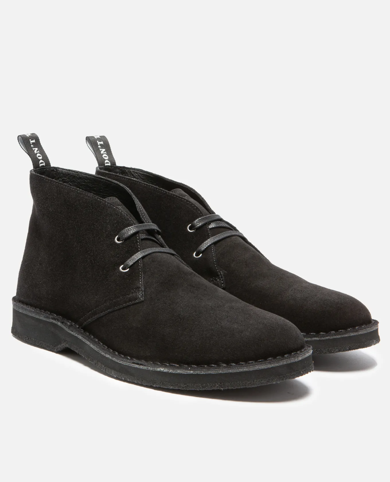 WISE M Desert Boots Croûte velours Noir Homme