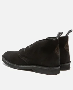WISE M Desert Boots Croûte velours Noir Homme