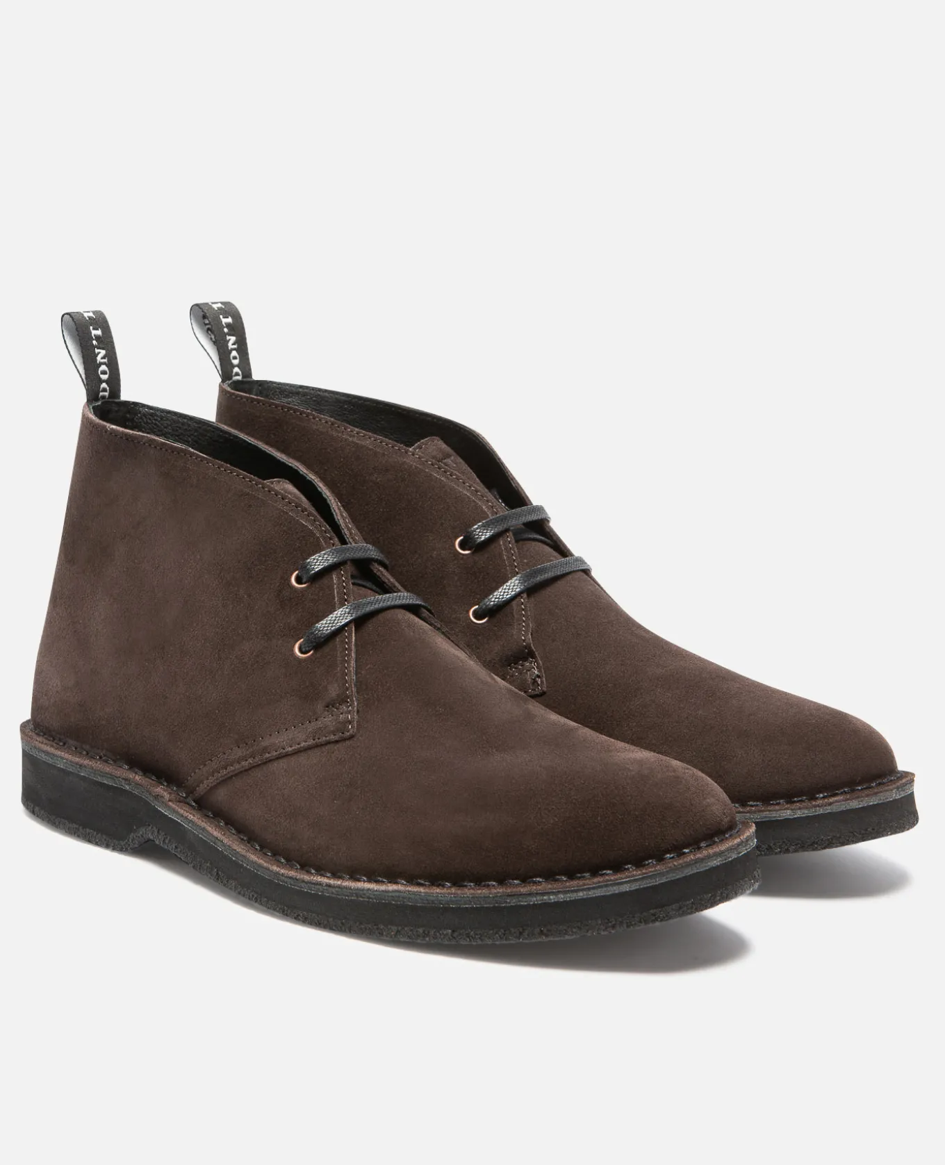 WISE M Desert Boots Croûte velours Marron Homme