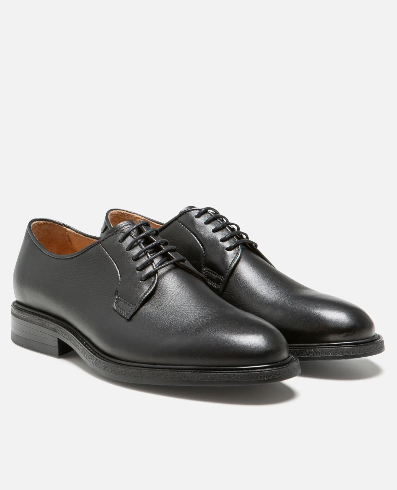 ZELA Derbies style chic vintage cuir noir
