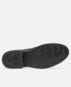 ZELA Derbies style chic vintage cuir noir